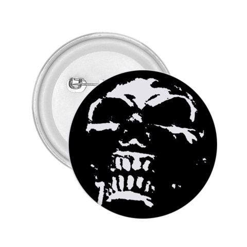Morbid Skull 2.25  Button from ArtsNow.com Front