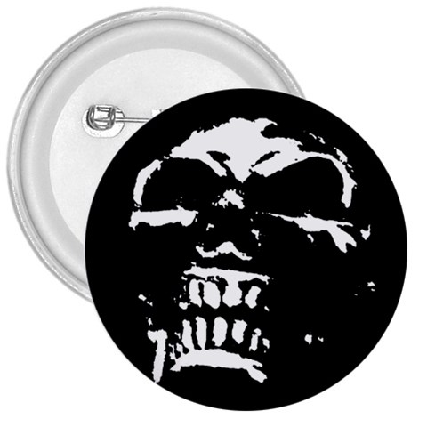 Morbid Skull 3  Button from ArtsNow.com Front