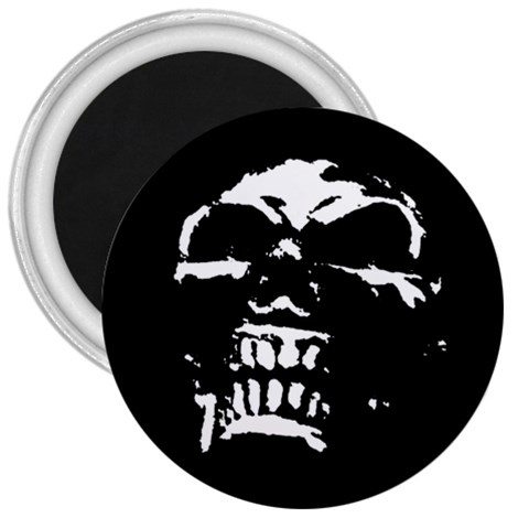Morbid Skull 3  Magnet from ArtsNow.com Front