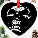 Morbid Skull Ornament (Heart)