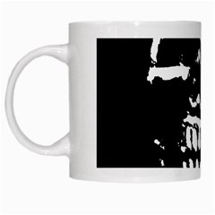 Morbid Skull White Mug from ArtsNow.com Left