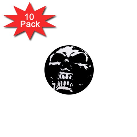 Morbid Skull 1  Mini Magnet (10 pack)  from ArtsNow.com Front