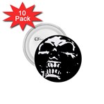 Morbid Skull 1.75  Button (10 pack) 