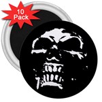 Morbid Skull 3  Magnet (10 pack)