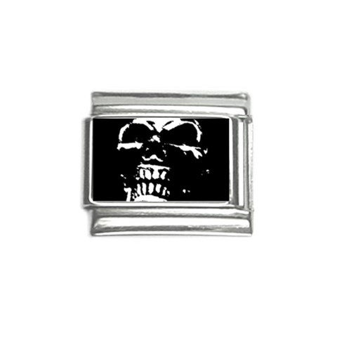 Morbid Skull Italian Charm (9mm) from ArtsNow.com Front