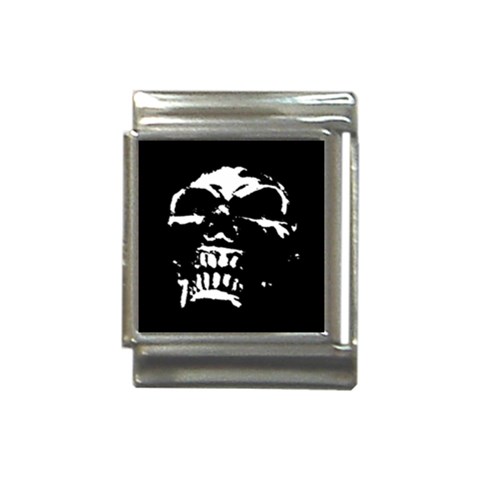 Morbid Skull Italian Charm (13mm) from ArtsNow.com Front
