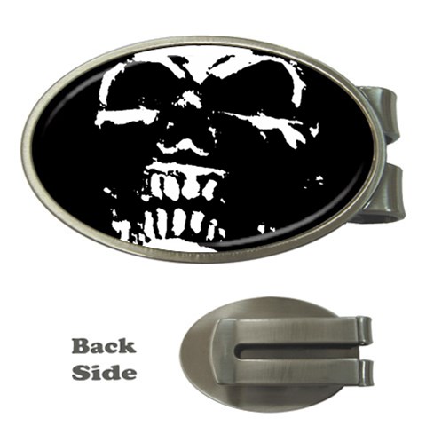 Morbid Skull Money Clip (Oval) from ArtsNow.com Front