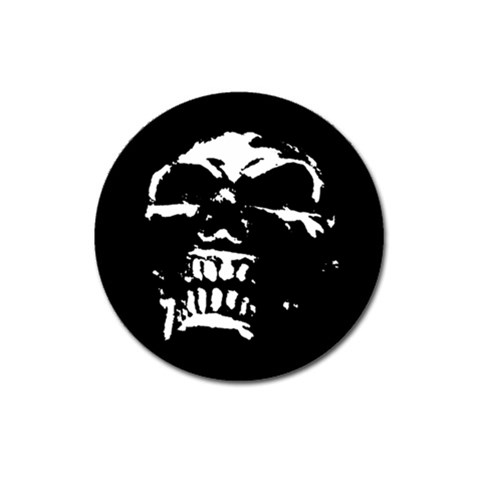 Morbid Skull Magnet 3  (Round) from ArtsNow.com Front