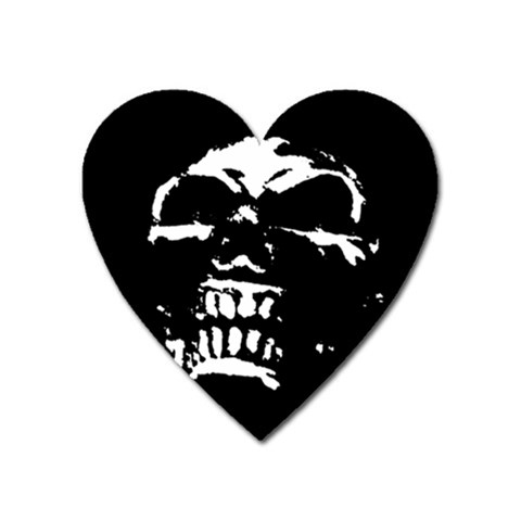 Morbid Skull Magnet (Heart) from ArtsNow.com Front