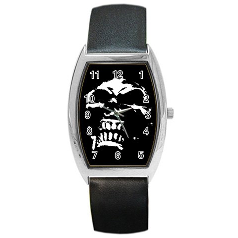 Morbid Skull Barrel Style Metal Watch from ArtsNow.com Front