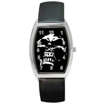 Morbid Skull Barrel Style Metal Watch