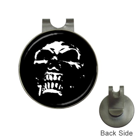 Morbid Skull Golf Ball Marker Hat Clip from ArtsNow.com Front