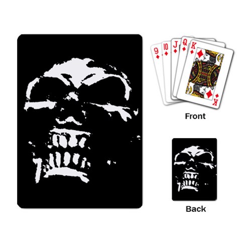 Morbid Skull Playing Cards Single Design (Rectangle) from ArtsNow.com Back