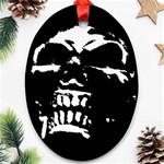 Morbid Skull Oval Ornament (Two Sides)