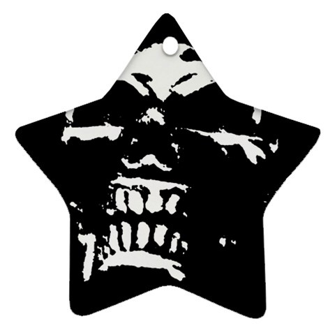 Morbid Skull Star Ornament (Two Sides) from ArtsNow.com Front