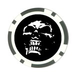 Morbid Skull Poker Chip Card Guard