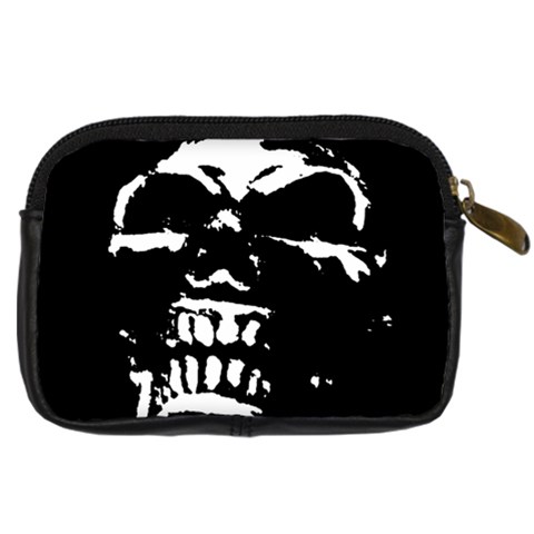 Morbid Skull Digital Camera Leather Case from ArtsNow.com Back