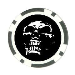 Morbid Skull Poker Chip Card Guard (10 pack) from ArtsNow.com Front