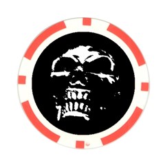 Morbid Skull Poker Chip Card Guard (10 pack) from ArtsNow.com Front