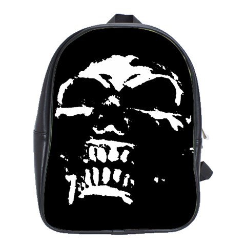 Morbid Skull School Bag (Large) from ArtsNow.com Front