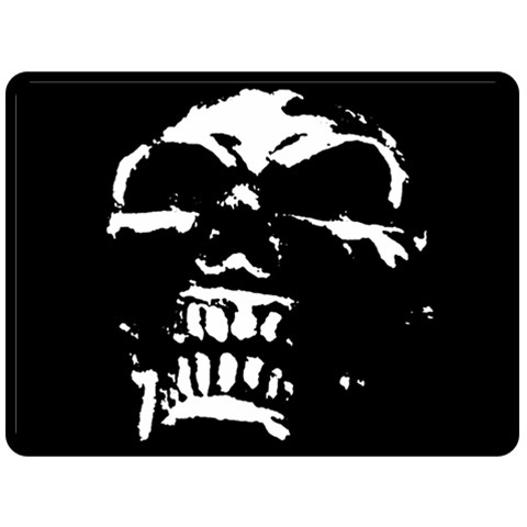 Morbid Skull Fleece Blanket (Large) from ArtsNow.com 80 x60  Blanket Front