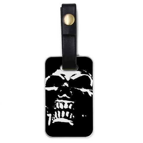 Morbid Skull Luggage Tag (one side) from ArtsNow.com Front