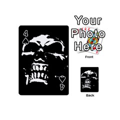 Morbid Skull Playing Cards 54 Designs (Mini) from ArtsNow.com Front - Spade4