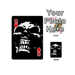 Queen Morbid Skull Playing Cards 54 Designs (Mini) from ArtsNow.com Front - HeartQ