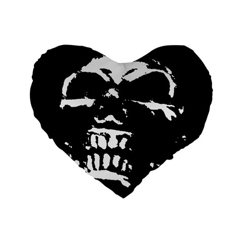 Morbid Skull Standard 16  Premium Heart Shape Cushion  from ArtsNow.com Front
