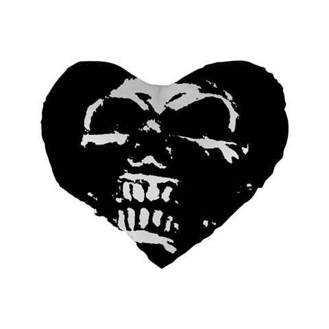 Morbid Skull Standard 16  Premium Heart Shape Cushion  from ArtsNow.com Back