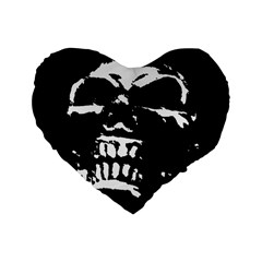 Morbid Skull Standard 16  Premium Flano Heart Shape Cushion  from ArtsNow.com Front