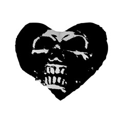 Morbid Skull Standard 16  Premium Flano Heart Shape Cushion  from ArtsNow.com Back