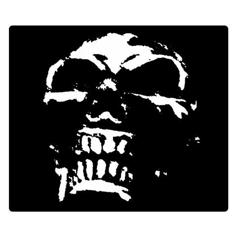 Morbid Skull Double Sided Flano Blanket (Small) from ArtsNow.com 50 x40  Blanket Front