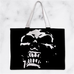 Morbid Skull Zipper Mini Tote Bag from ArtsNow.com Front