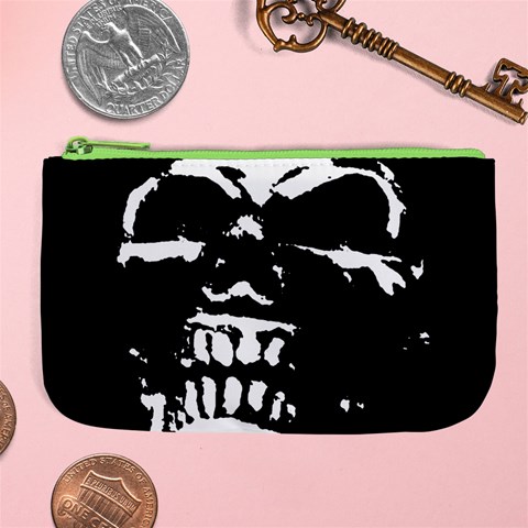 Morbid Skull Large Coin Purse from ArtsNow.com Front