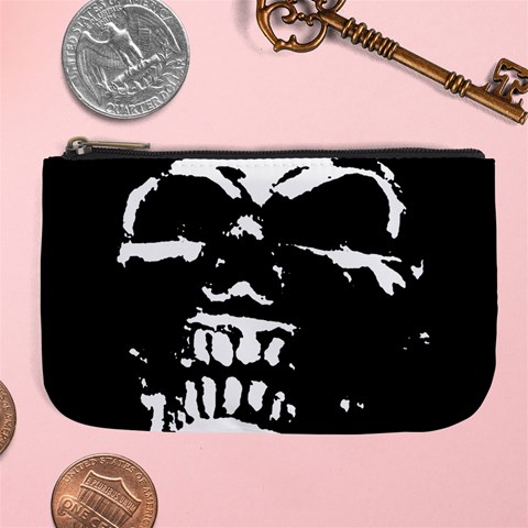 Morbid Skull Large Coin Purse from ArtsNow.com Front