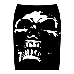 Morbid Skull Midi Wrap Pencil Skirt from ArtsNow.com Back