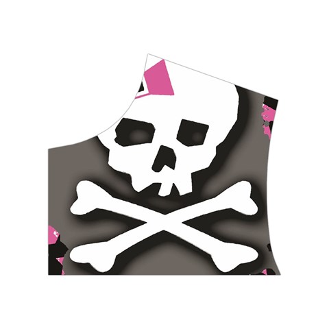 Pink Bow Skull Women s Button Up Vest from ArtsNow.com Top Left