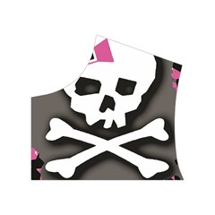 Pink Bow Skull Women s Button Up Vest from ArtsNow.com Top Left