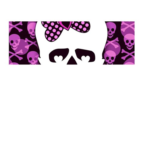 Pink Polka Dot Bow Skull Memory Card Reader (Stick) from ArtsNow.com Front