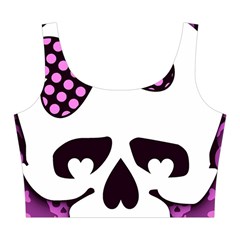 Pink Polka Dot Bow Skull Midi Sleeveless Dress from ArtsNow.com Top Back