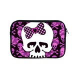 Pink Polka Dot Bow Skull Apple MacBook Pro 15  Zipper Case