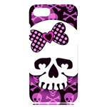 Pink Polka Dot Bow Skull iPhone 7/8 Black UV Print Case