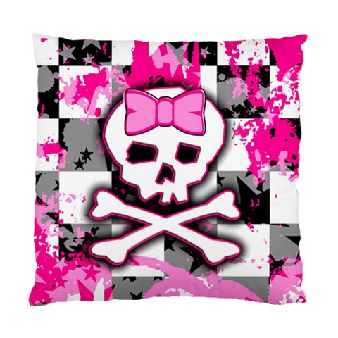 Pink Skull Scene Girl Standard Cushion Case (One Side) from ArtsNow.com Front
