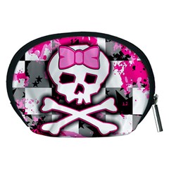 Pink Skull Scene Girl Accessory Pouch (Medium) from ArtsNow.com Back