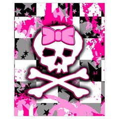 Pink Skull Scene Girl Drawstring Pouch (XL) from ArtsNow.com Back