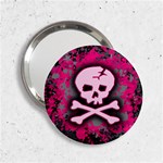 Pink Skull Star Splatter 2.25  Handbag Mirror