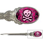 Pink Skull Star Splatter Letter Opener