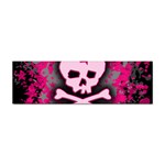 Pink Skull Star Splatter Sticker (Bumper)