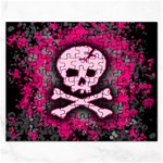 Pink Skull Star Splatter Jigsaw Puzzle (Rectangular)